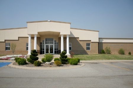 Image of The Ash Flat Education Center was constructed in 2005, complete with a 140-seat lecture hall, science laboratory, student study room, and a 24-station computer lab. The facility also houses six classrooms, two of which are equipped with compressed video technology to link with the Melbourne and Mountain View sites. There is also a student lounge area in the center of the building.